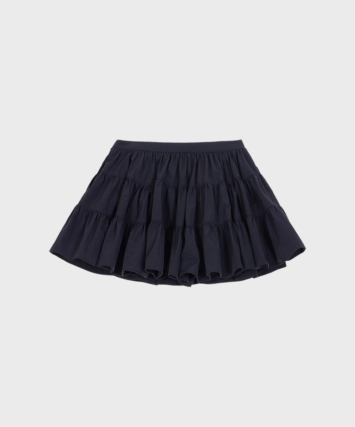 알키알카(ALKI ALKA) Puffy Mini Skirt (Dark Navy)