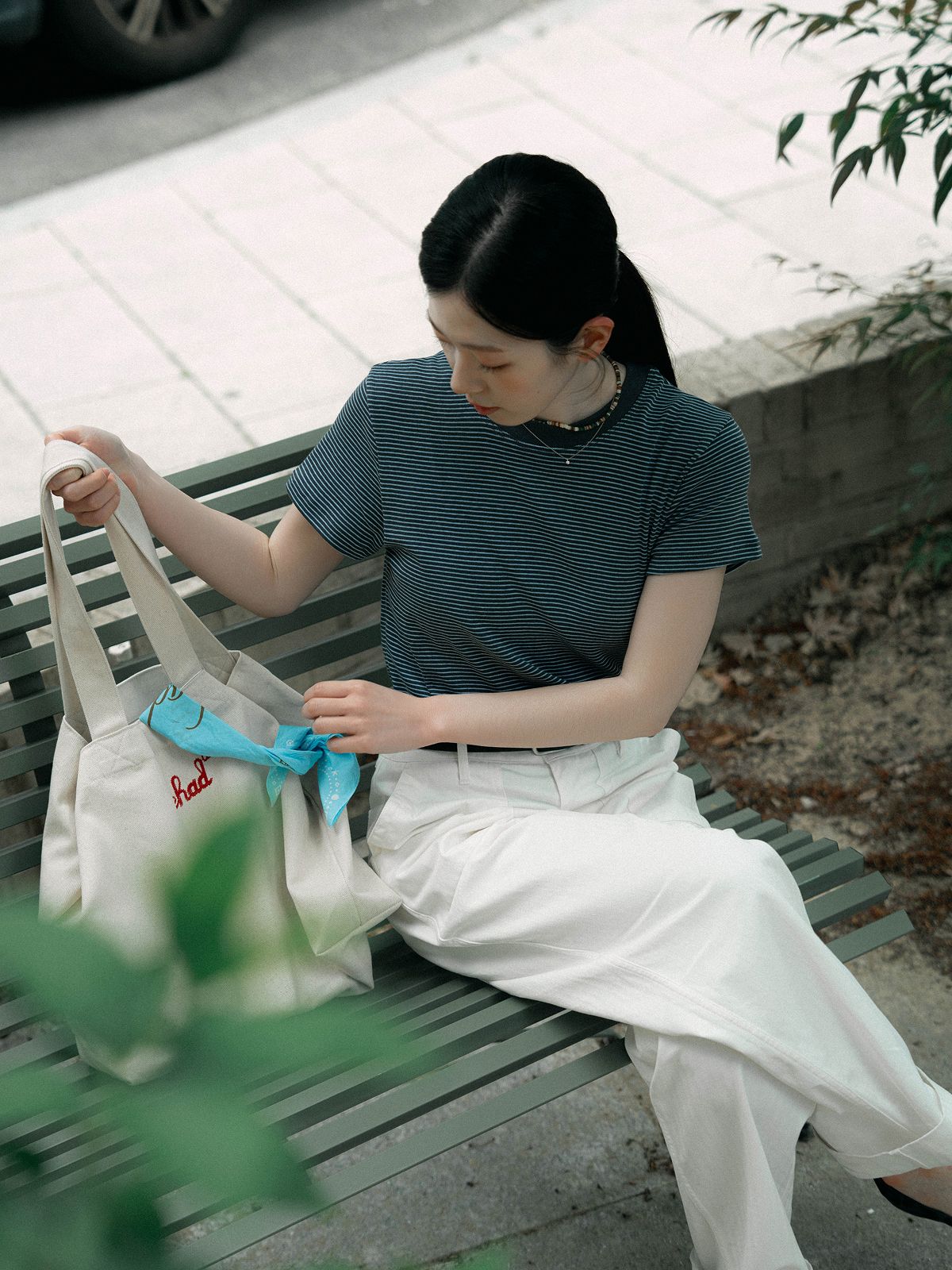 해브해드(HAVEHAD) 스트럭처 반다나 (라이트 블루)