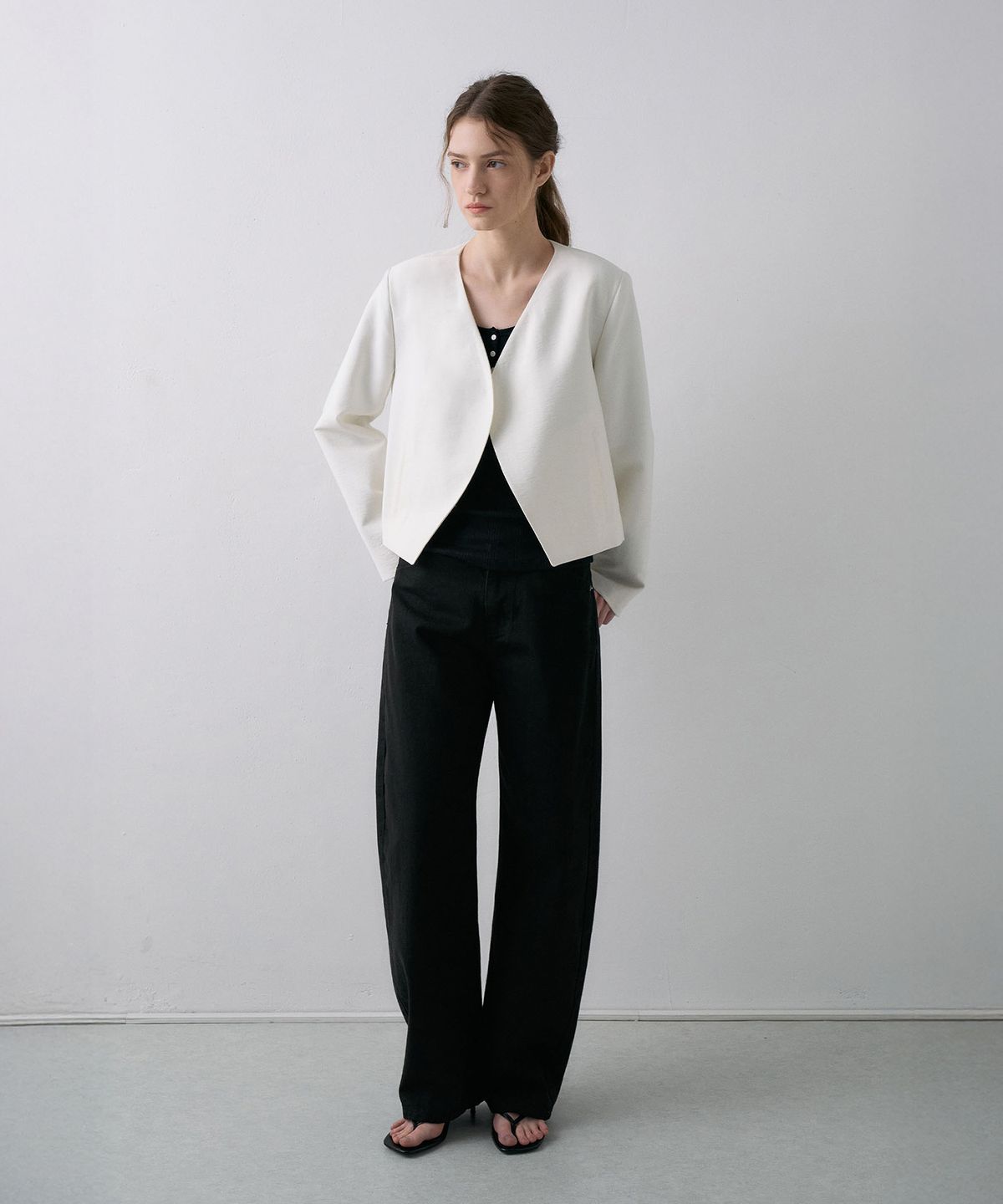라메레이(LAMEREI) [기장선택]Natural Curved Denim[LMBFSPDN023]-2color
