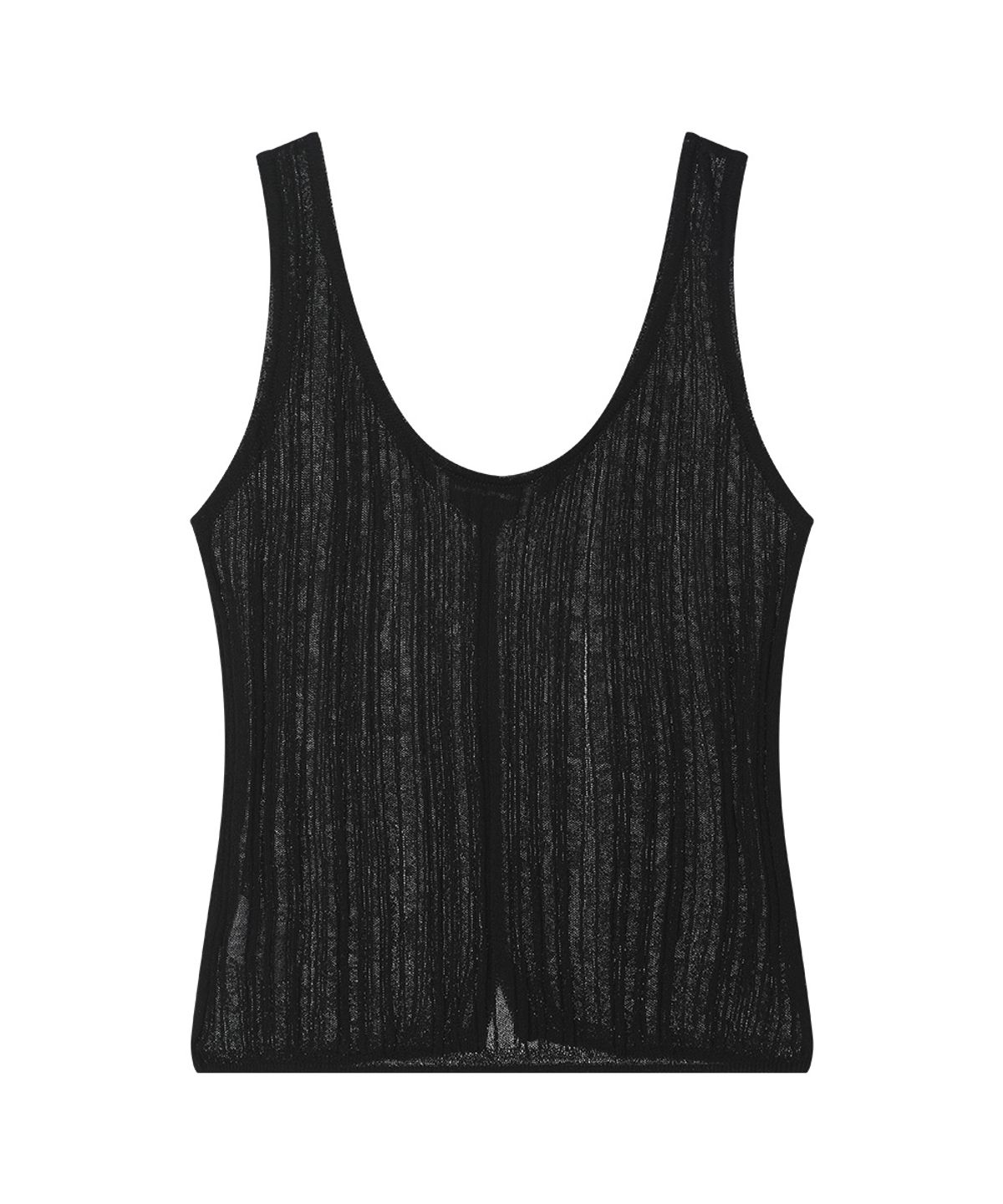 선데이후르츠마켓(SUNDAY FRUIT MARKET) W) SUNDAY SHEER SLEEVELESS BLACK