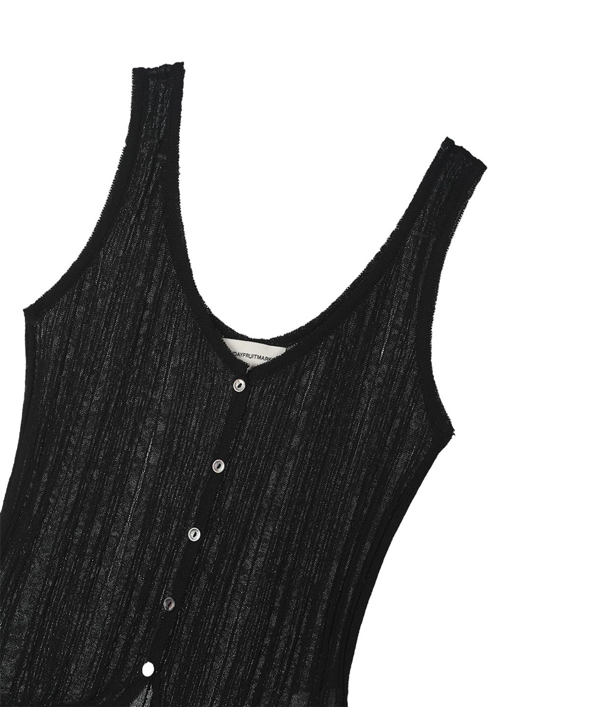 선데이후르츠마켓(SUNDAY FRUIT MARKET) W) SUNDAY SHEER SLEEVELESS BLACK