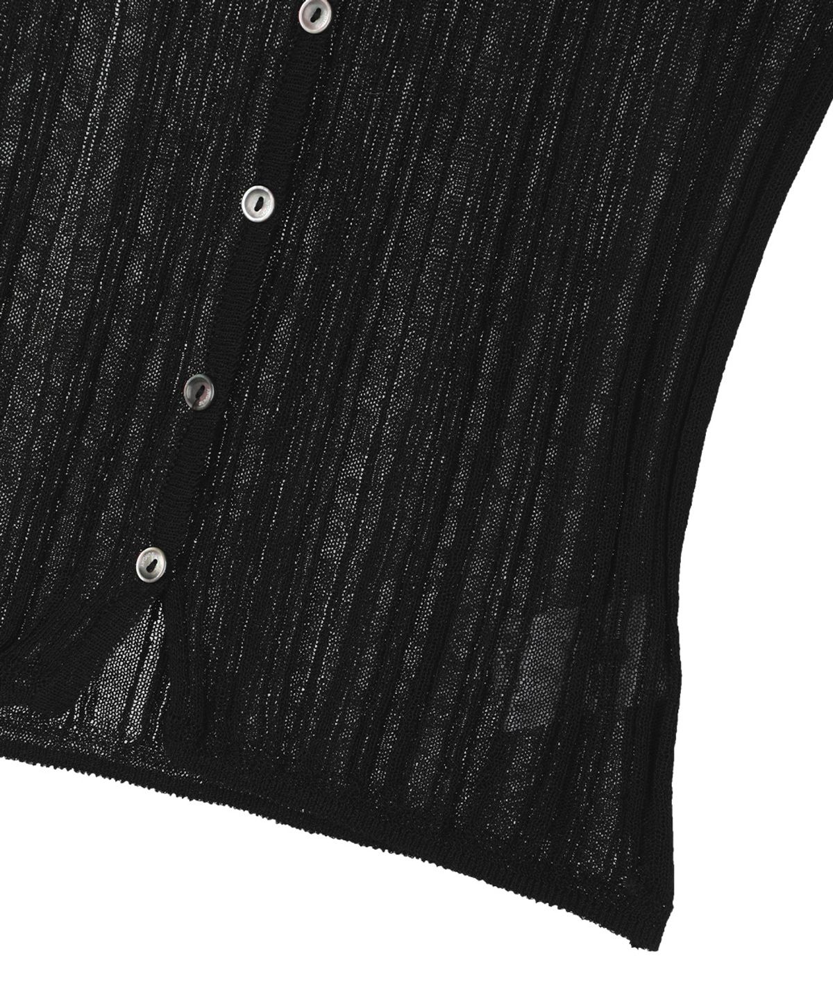 선데이후르츠마켓(SUNDAY FRUIT MARKET) W) SUNDAY SHEER SLEEVELESS BLACK