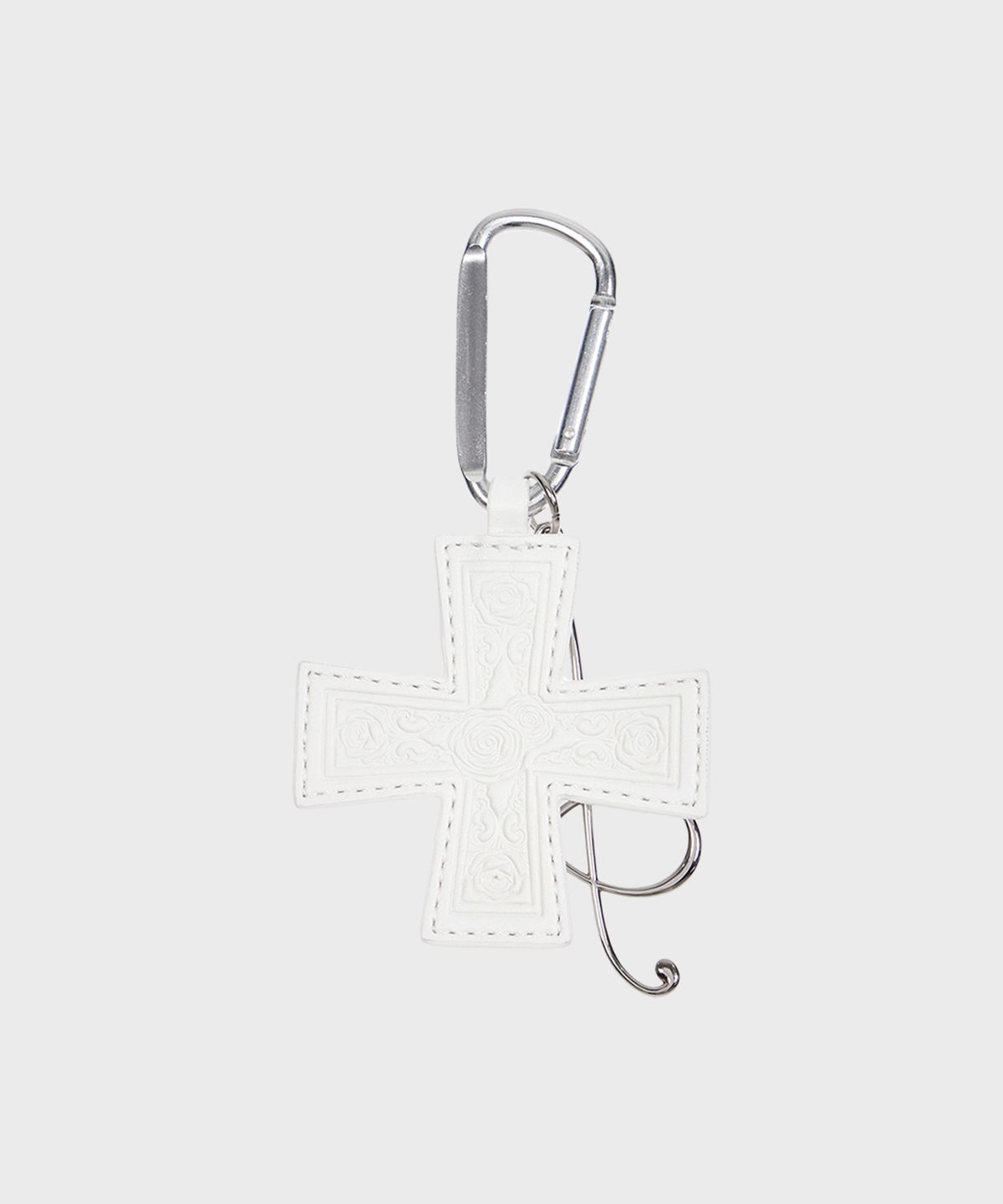 알키알카(ALKI ALKA) Cross Keychain Necklace (White)