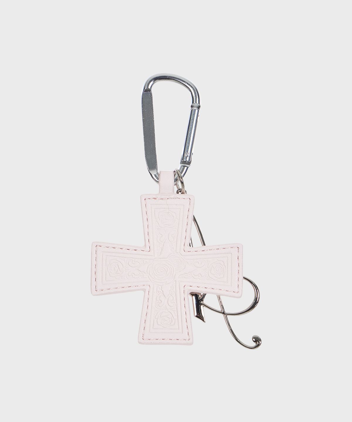 알키알카(ALKI ALKA) Cross Keychain Necklace (Light Pink)
