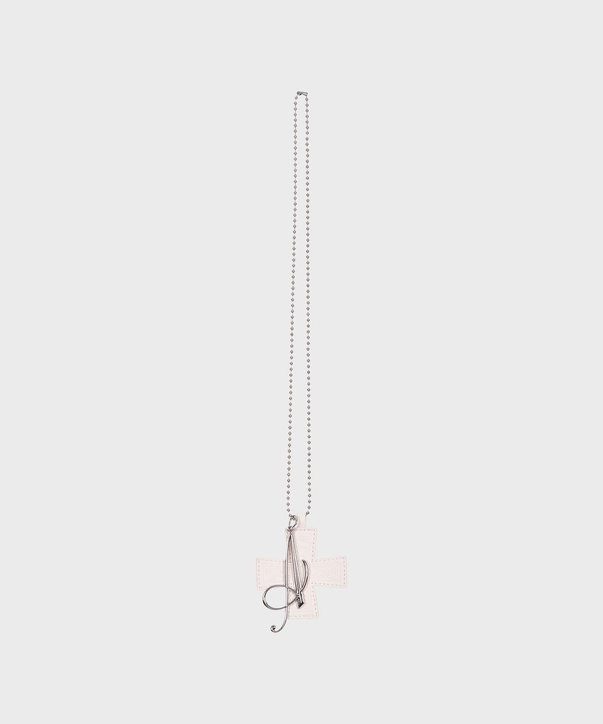 알키알카(ALKI ALKA) Cross Keychain Necklace (Light Pink)