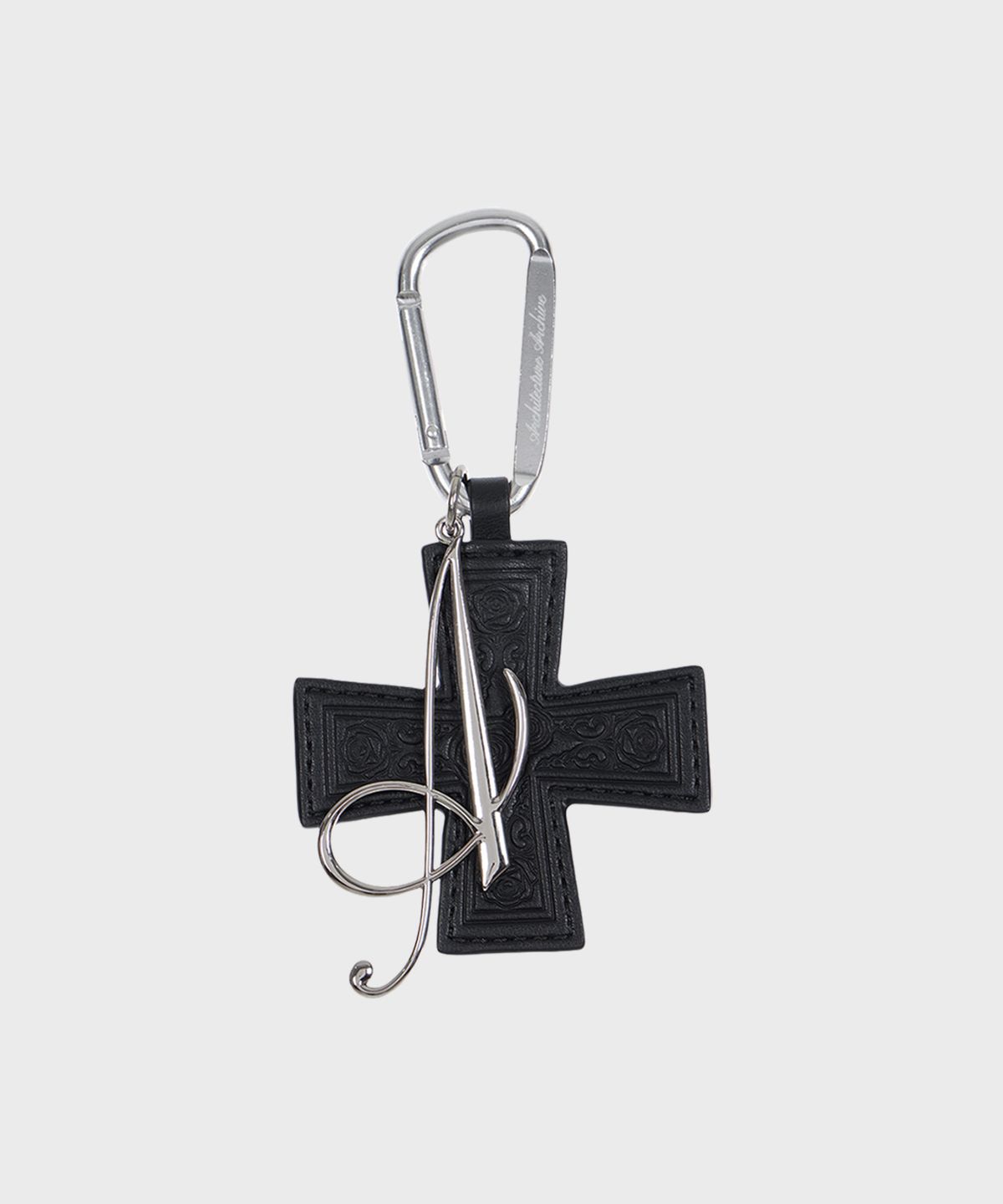 알키알카(ALKI ALKA) Cross Keychain Necklace (Black)