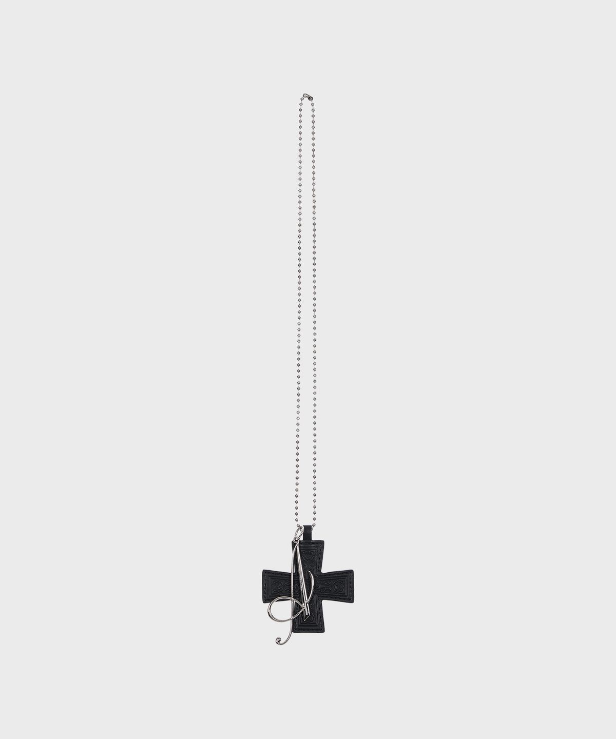 알키알카(ALKI ALKA) Cross Keychain Necklace (Black)