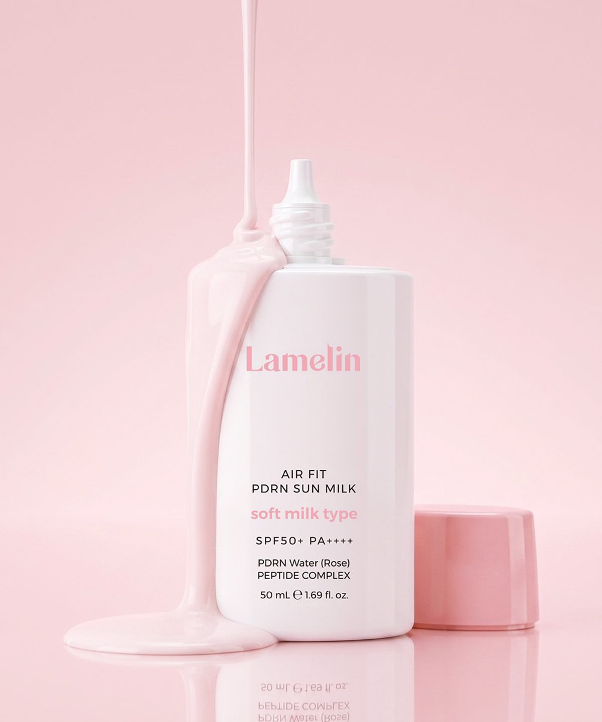 라멜린(LAMELIN) 에어 핏 PDRN 선밀크 SPF50+,PA++++ 50ml