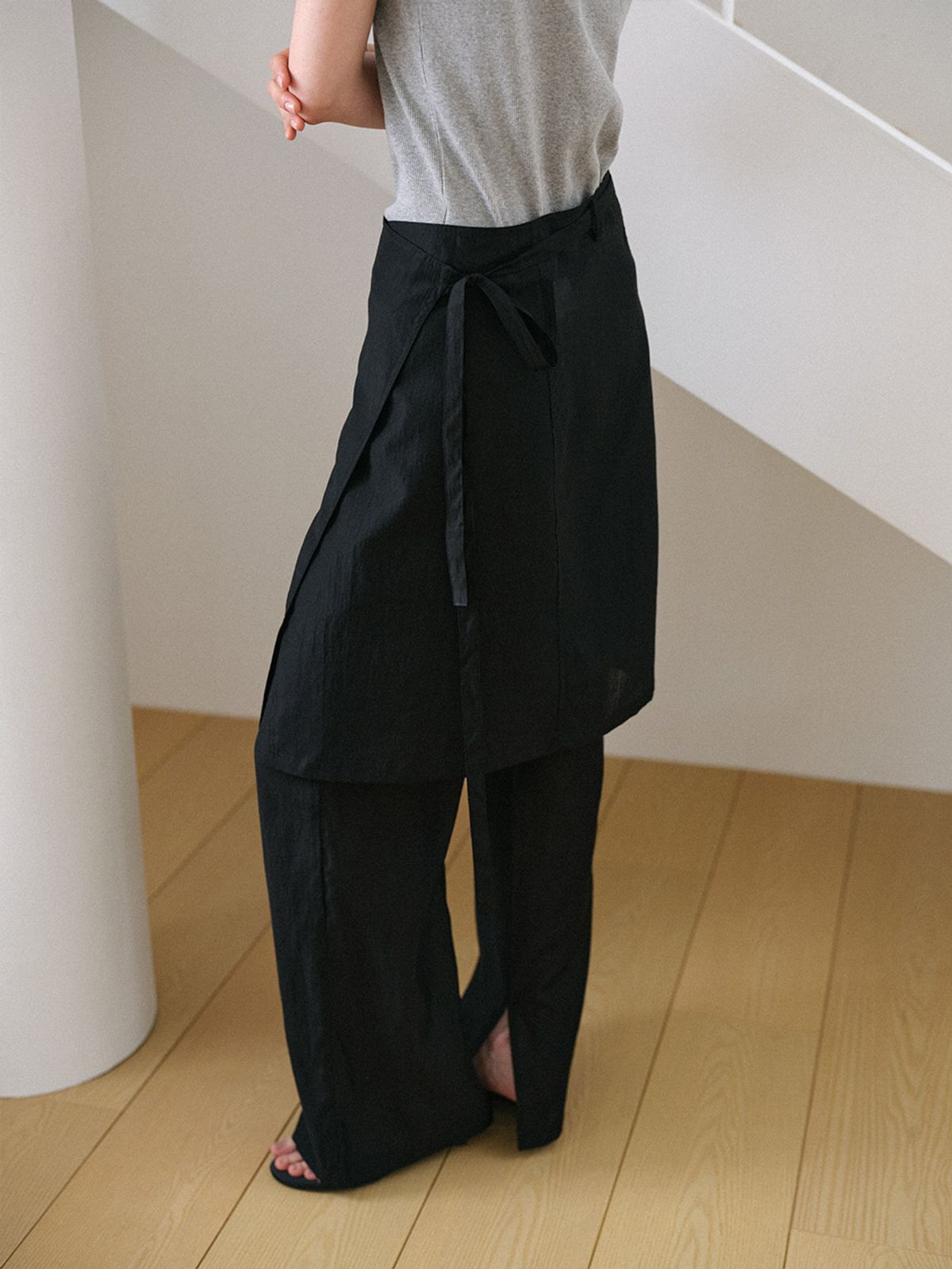 헌치(HUNCH) Layered Skirt Pants
