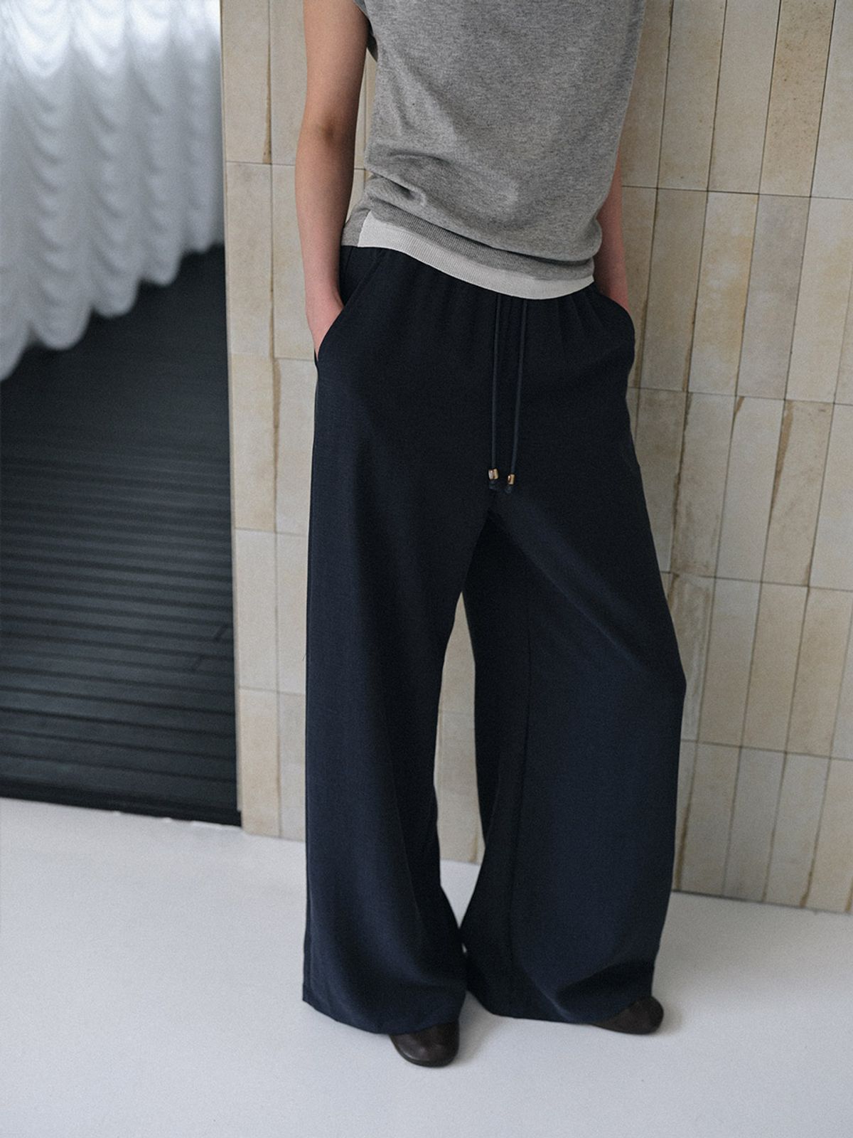 헌치(HUNCH) Relaxed String Pants (2color)