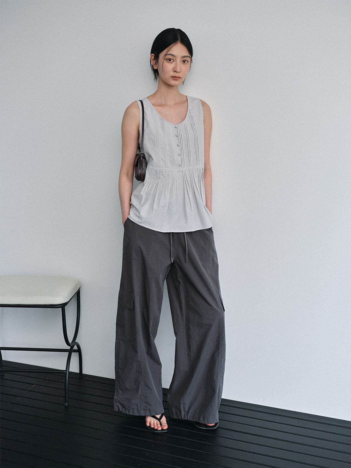 헌치(HUNCH) String Cargo Pant (2color)