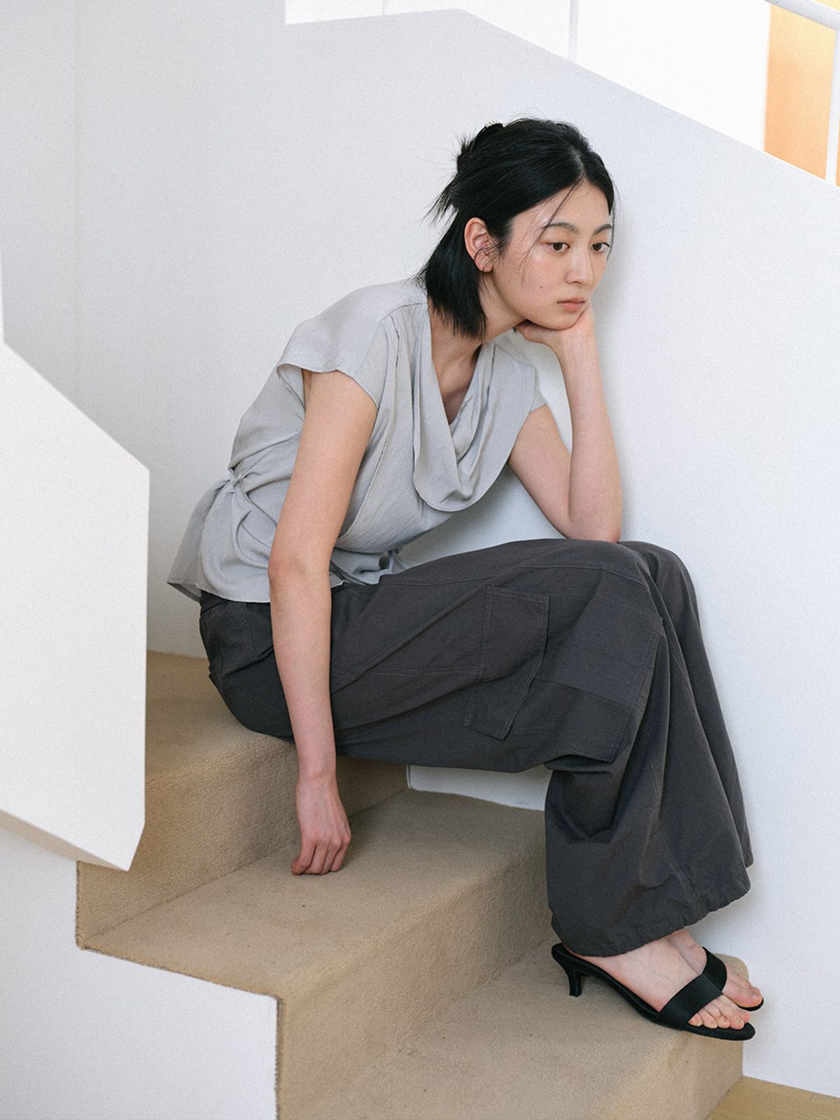 헌치(HUNCH) String Cargo Pant (2color)