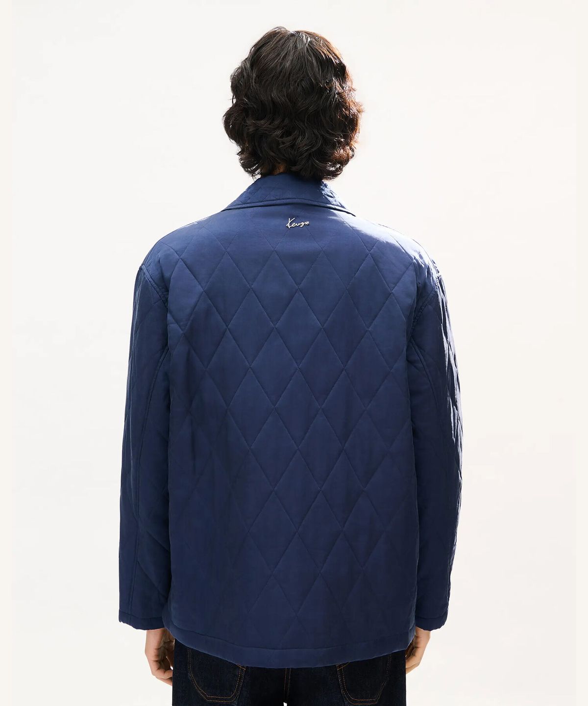 겐조(KENZO) 남성 겐조 뱃지 퀼티드 워크웨어 자켓_K265AMJB01NYX