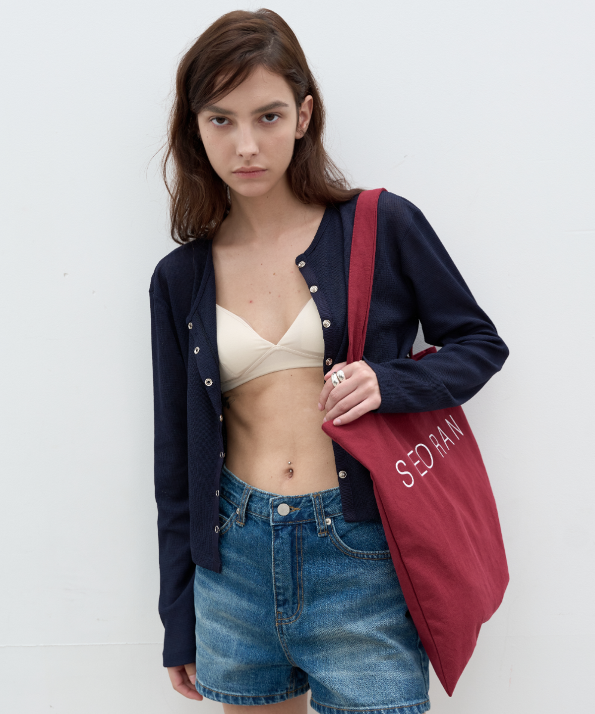 서란(SEORAN) Minimal Waffle Cardigan_3colors