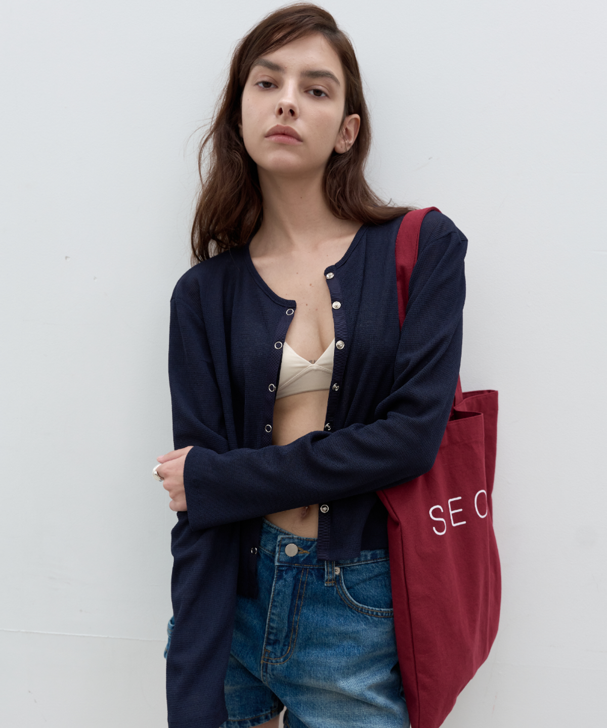 서란(SEORAN) Minimal Waffle Cardigan_3colors