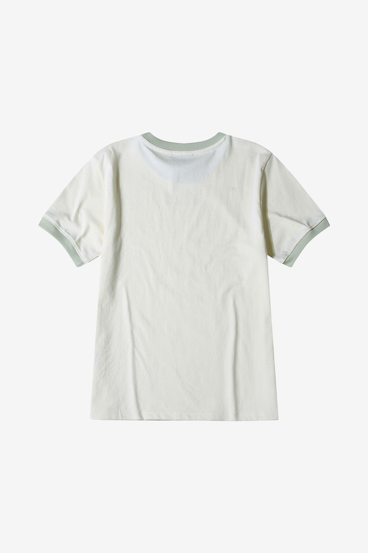 르몽생미셸(LE MONT ST MICHEL) Color rib T-shirt_Ivory