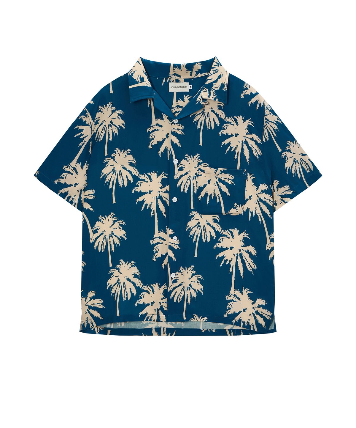 롤링스튜디오(ROLLINGSTUDIOS) HAWAIIAN SHIRT PALMTREE DEEP BLUE