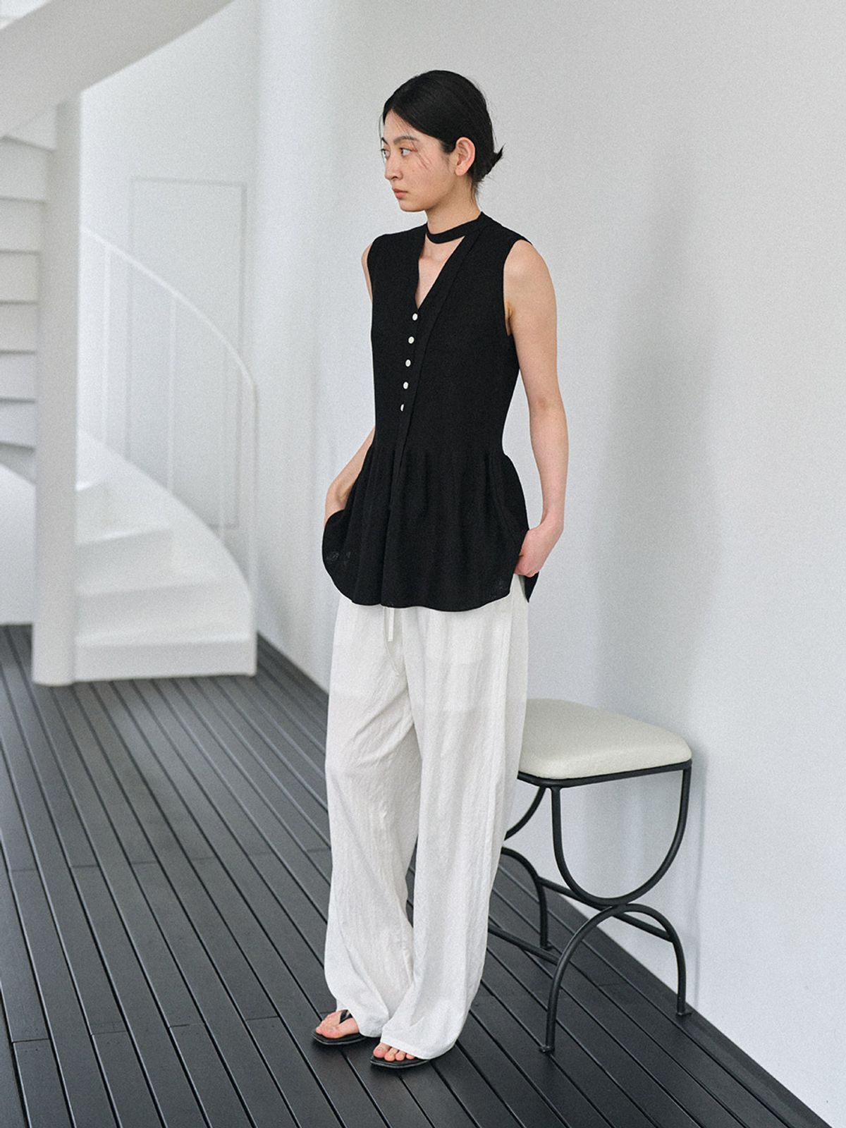 헌치(HUNCH) Flare Knit Vest