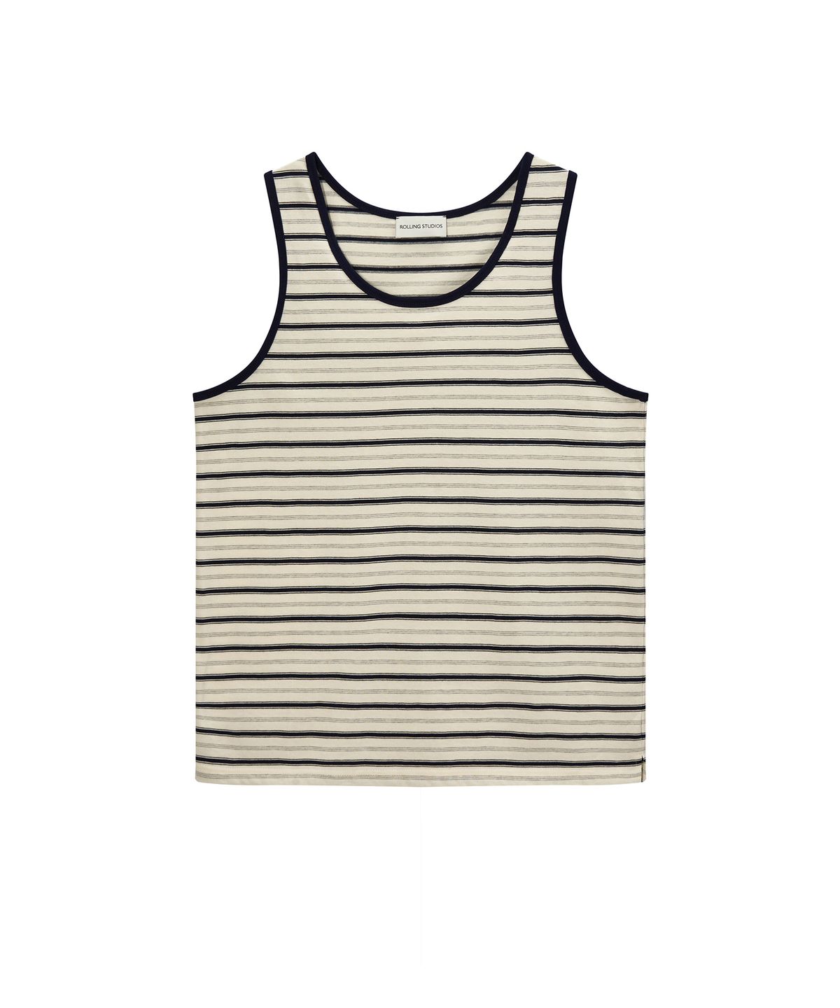 롤링스튜디오(ROLLINGSTUDIOS) COTTON STRIPE SLEEVELESS IVORY/NAVY