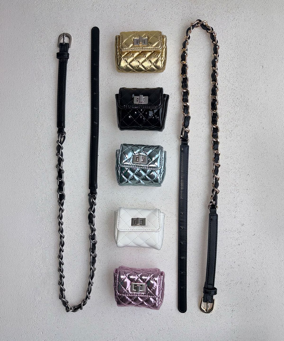 스컬프터(SCULPTOR) I Coin Purse + Coin Purse Chain Belt SET