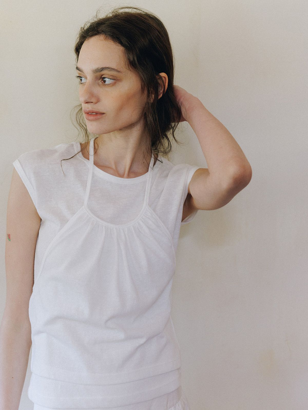 헌치(HUNCH) Layered Shirred Top Set
