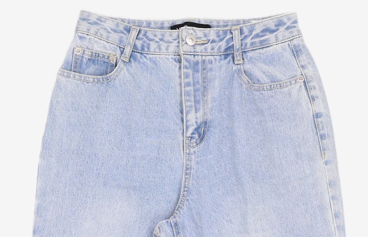 미쏘(MIXXO) 롤업 와이드 데님 MIWTJC817J 24