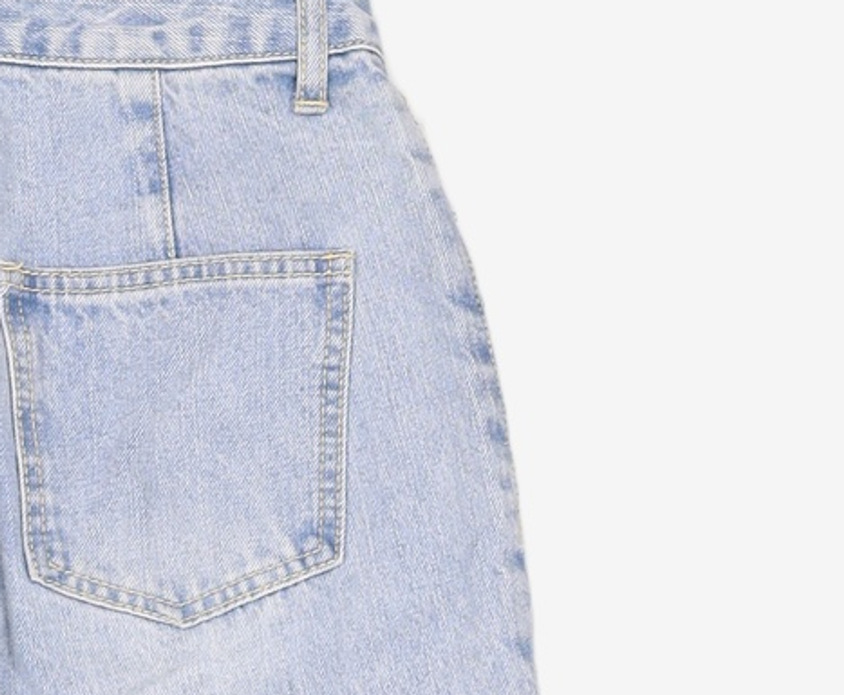 미쏘(MIXXO) 롤업 와이드 데님 MIWTJC817J 24