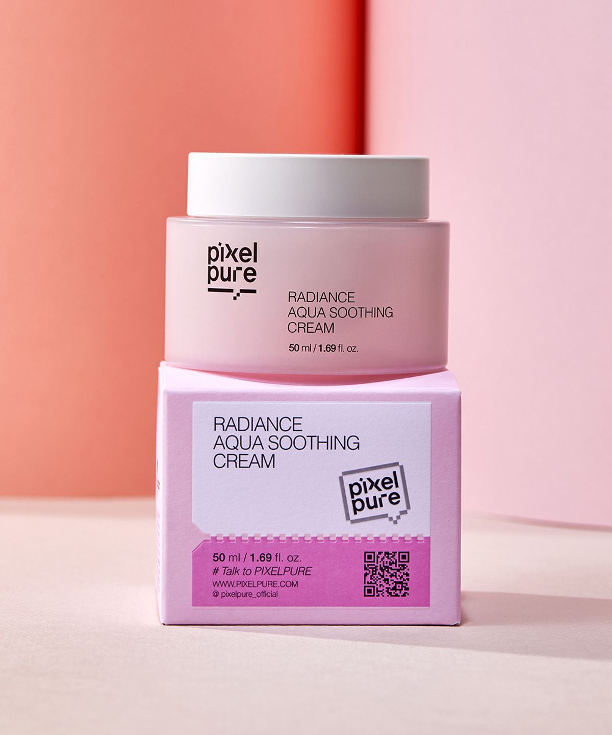 픽셀퓨어(PIXELPURE) 래디언스 아쿠아 수딩 크림 50ml 2개 (+하이드로겔 마스크 1매 증정)