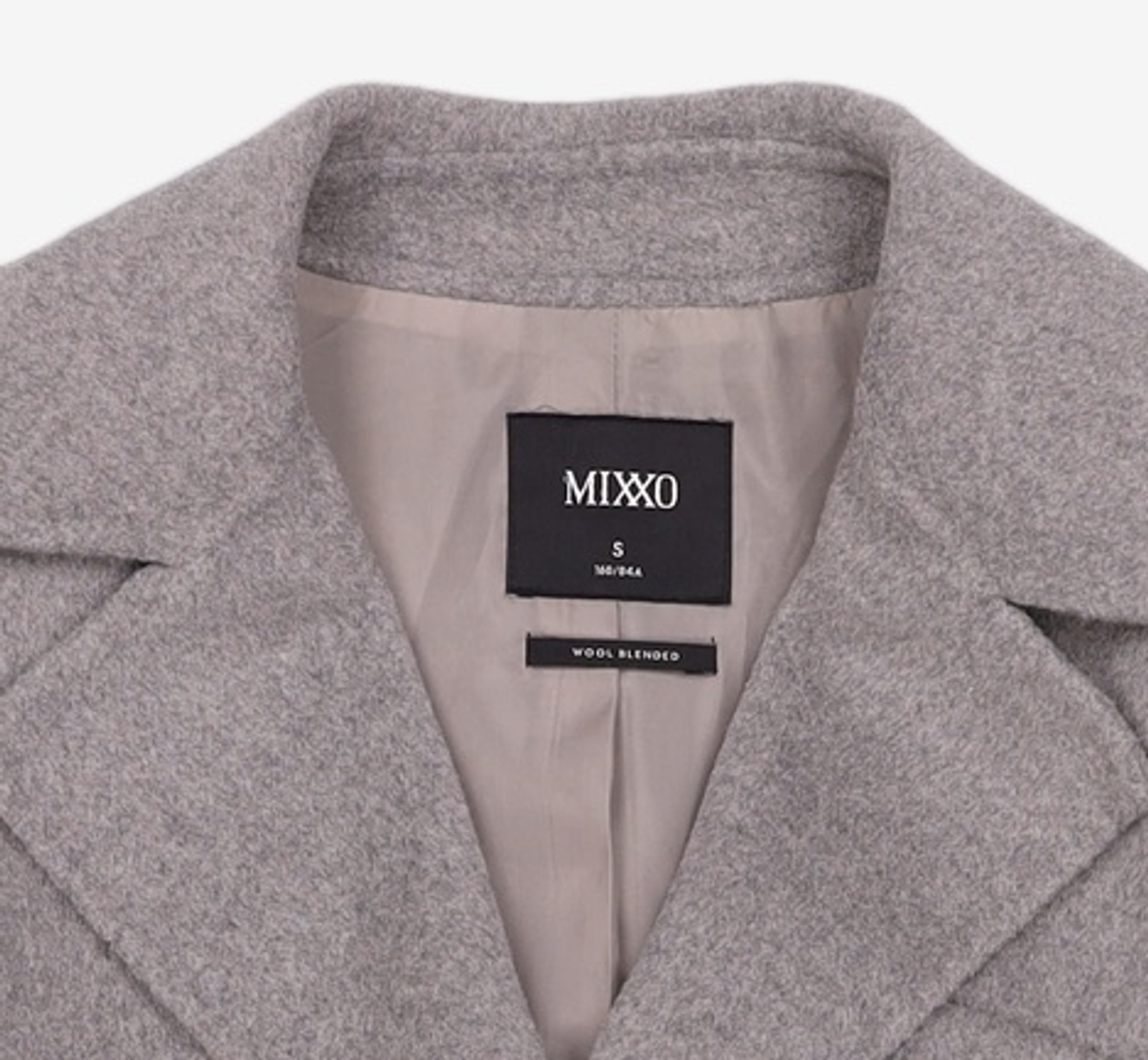 미쏘(MIXXO) 핸드메이드 노여밈 벨티드 자켓 MIWJKC191B S