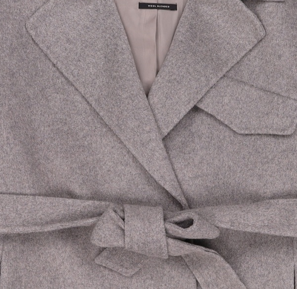미쏘(MIXXO) 핸드메이드 노여밈 벨티드 자켓 MIWJKC191B S