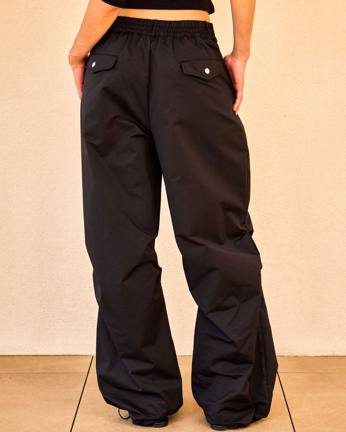 쿨시스(COOLSIS) CS SNAP PARACHUTE PANTS-071 (BLACK)