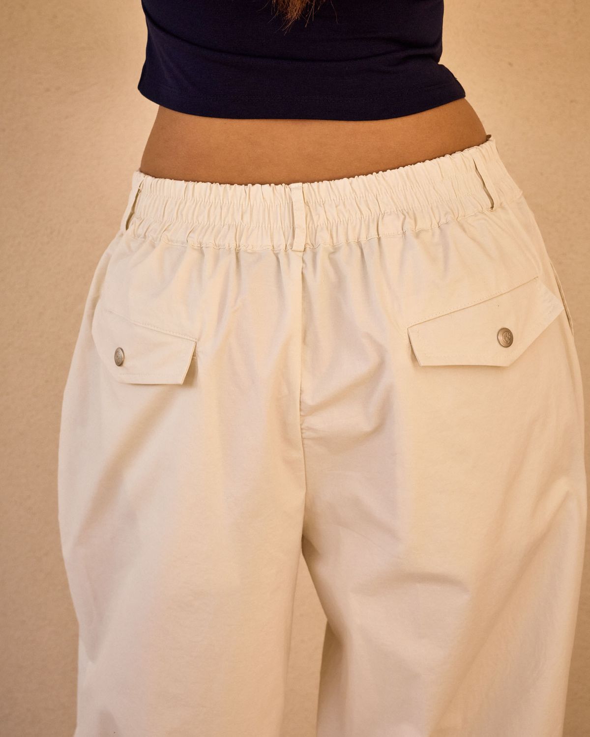 쿨시스(COOLSIS) CS SNAP PARACHUTE PANTS-071 (IVORY)