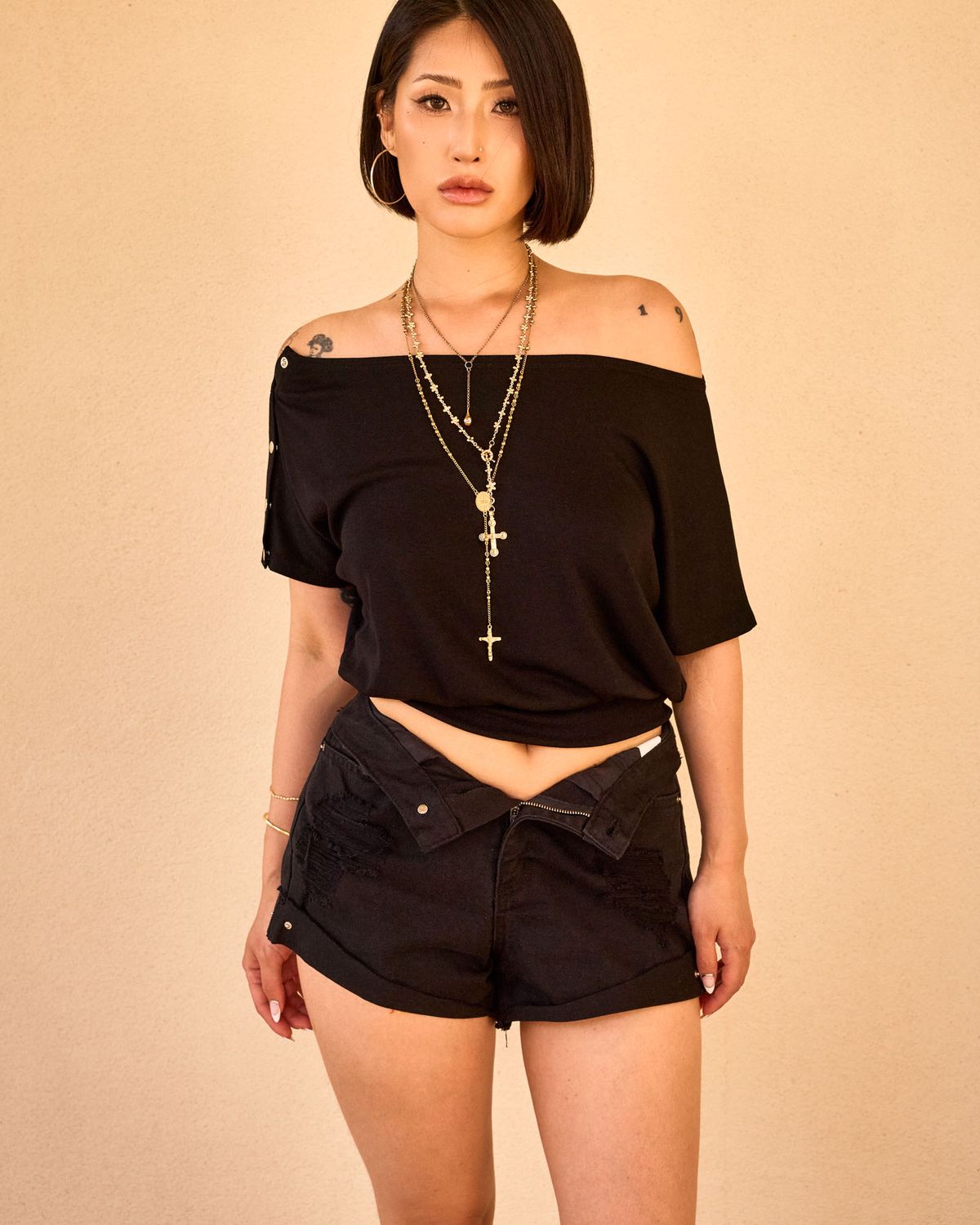 쿨시스(COOLSIS) CS SUMMER SNAP OFF TOP-070 (BLACK)