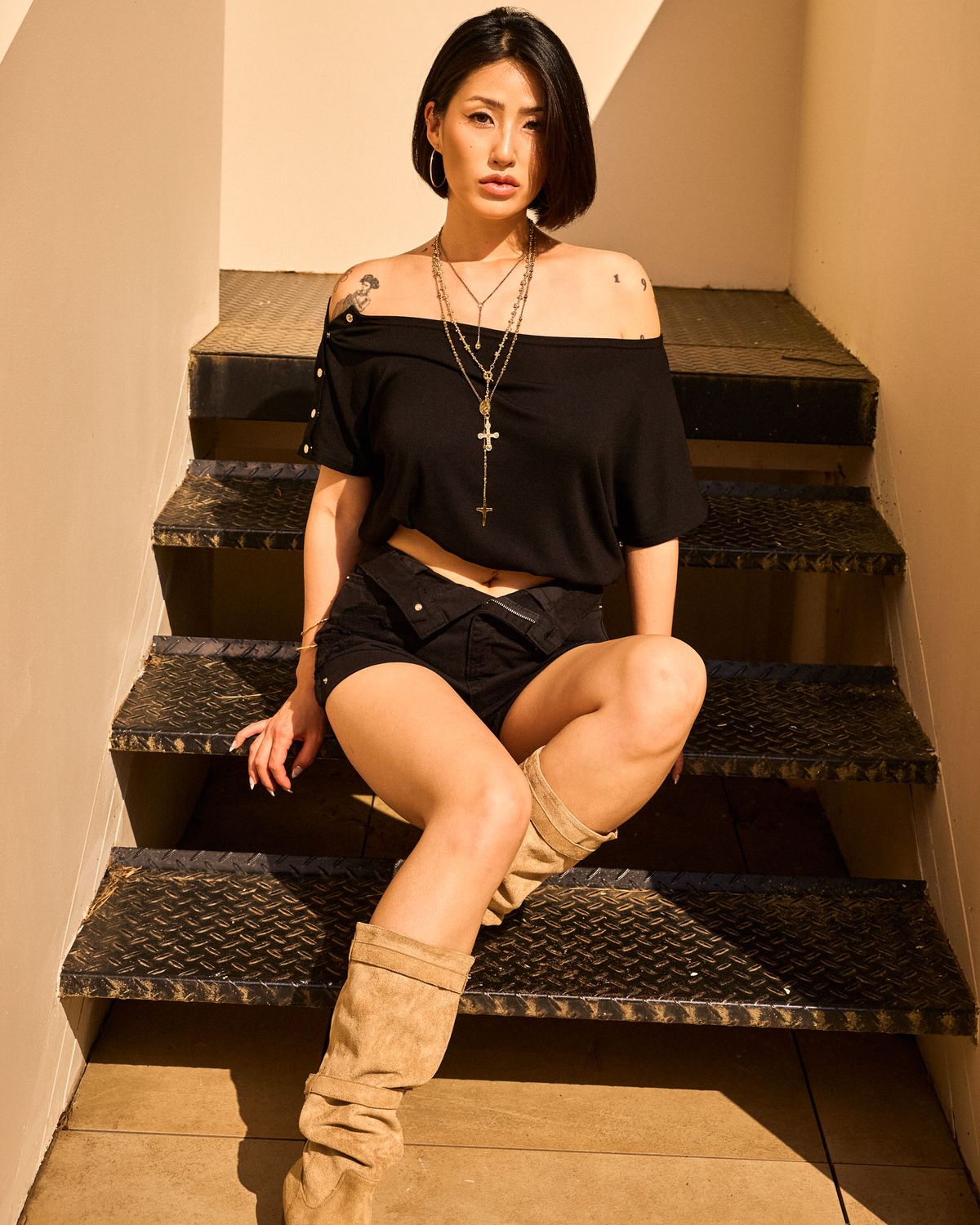쿨시스(COOLSIS) CS SUMMER SNAP OFF TOP-070 (BLACK)