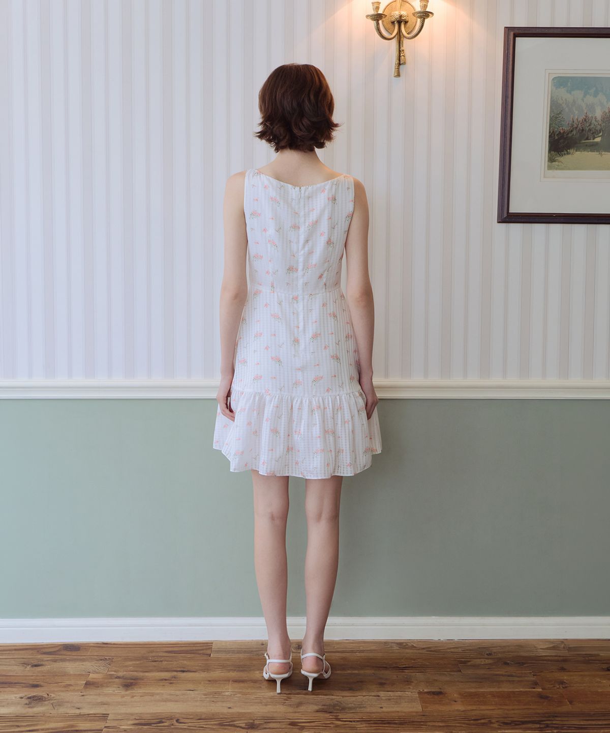 아이스가든에이오공팔(ICE GARDEN A.508) Splendeur de la Rose Print Dress