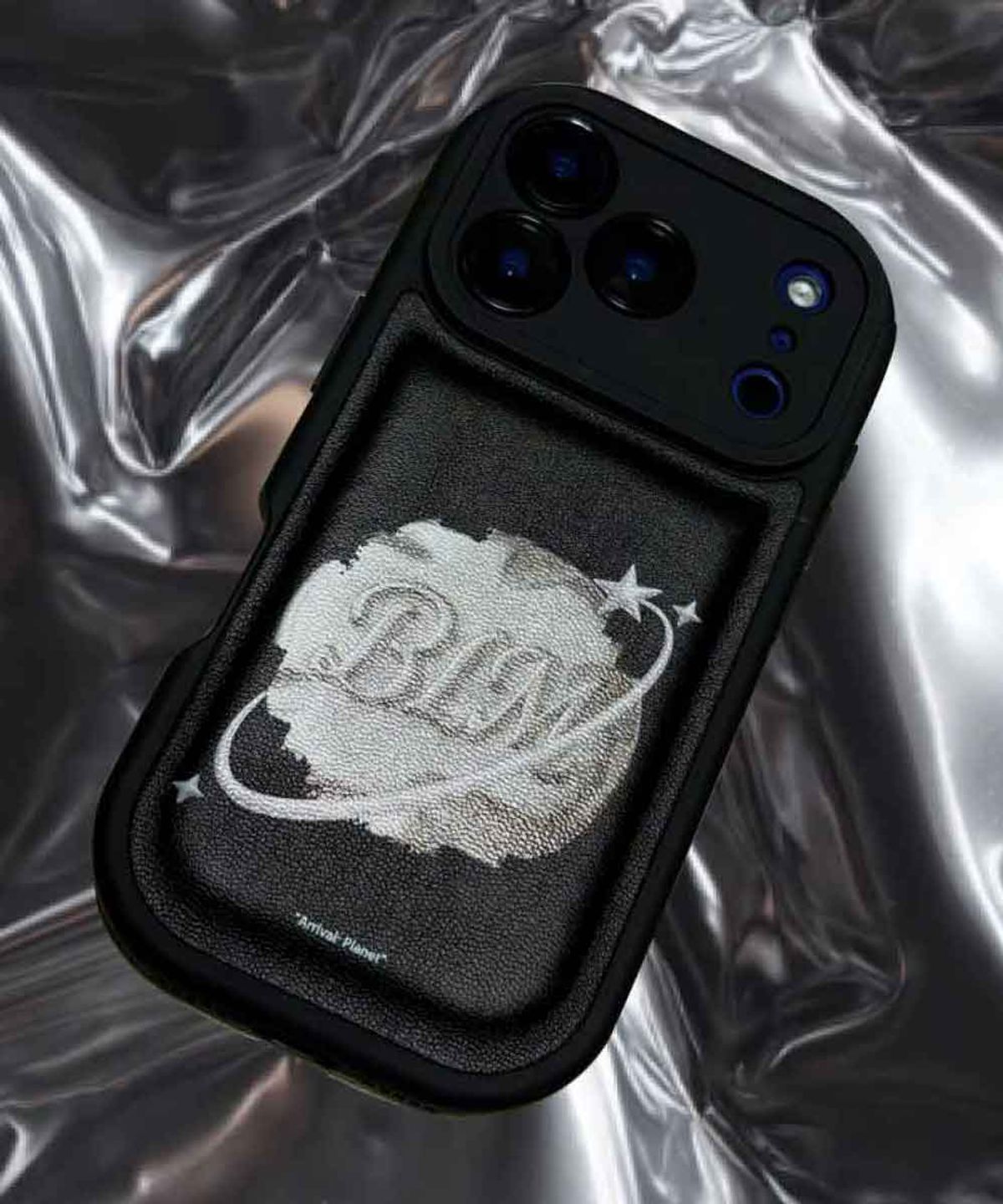 블레임 스튜디오(BLAMESTUDIO) Orbit Silver Planet Leather Case