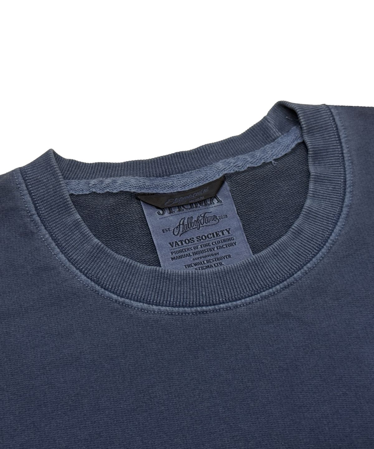 스티그마(STIGMA) SCRT PIGMENT POCKET T-SHIRTS NAVY