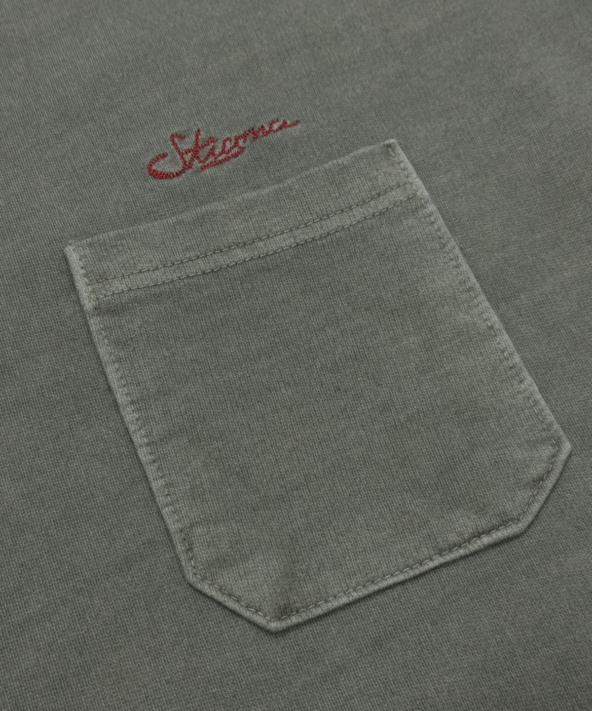 스티그마(STIGMA) SCRT PIGMENT POCKET T-SHIRTS KHAKI