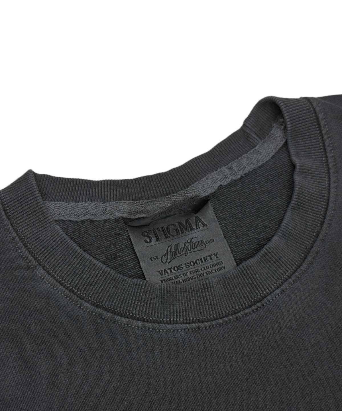 스티그마(STIGMA) SCRT PIGMENT POCKET T-SHIRTS CHARCOAL