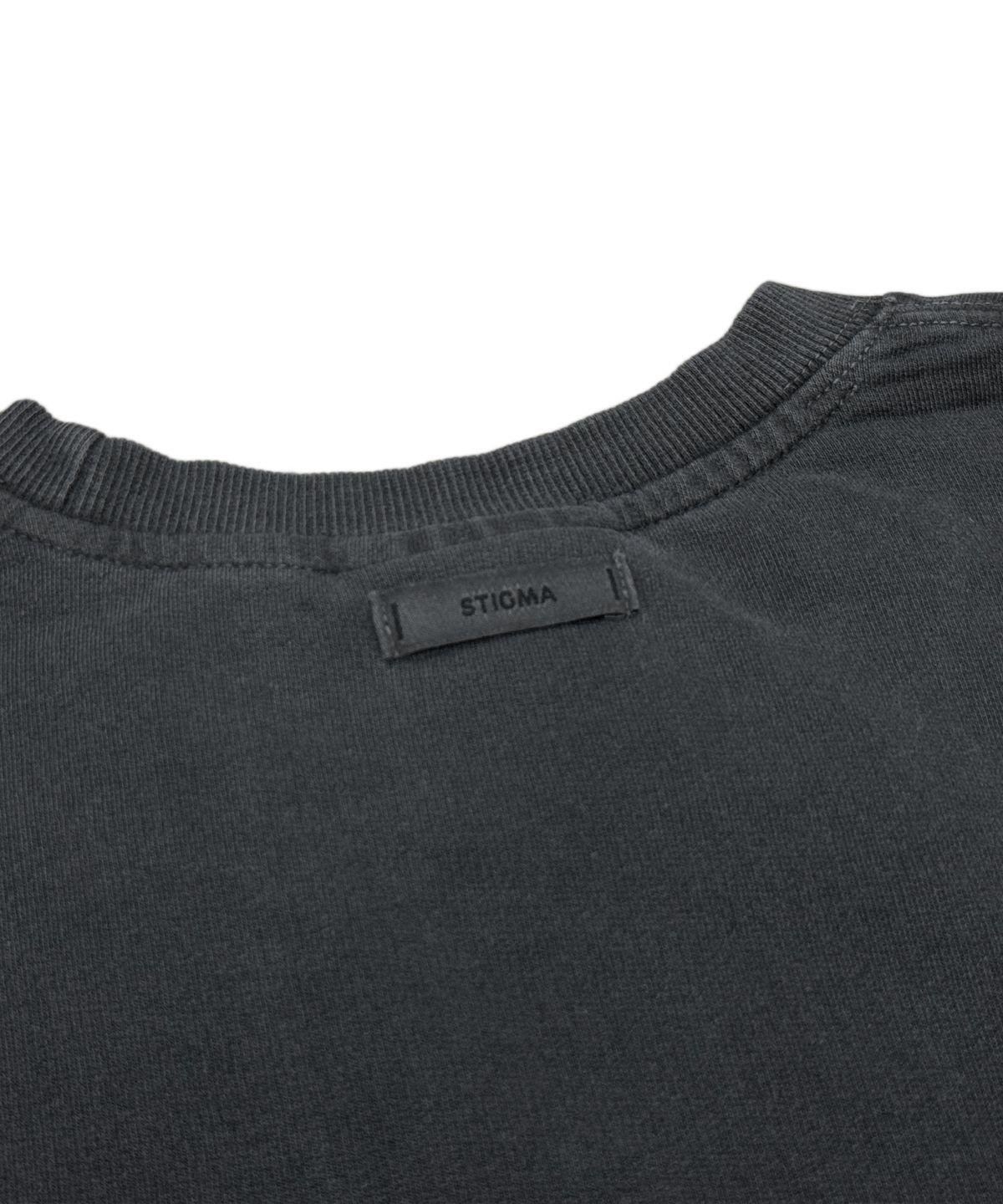 스티그마(STIGMA) SCRT PIGMENT POCKET T-SHIRTS CHARCOAL