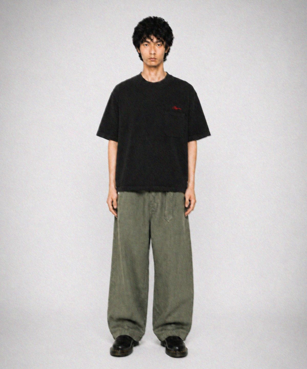 스티그마(STIGMA) SCRT WASHED POCKET T-SHIRTS BLACK