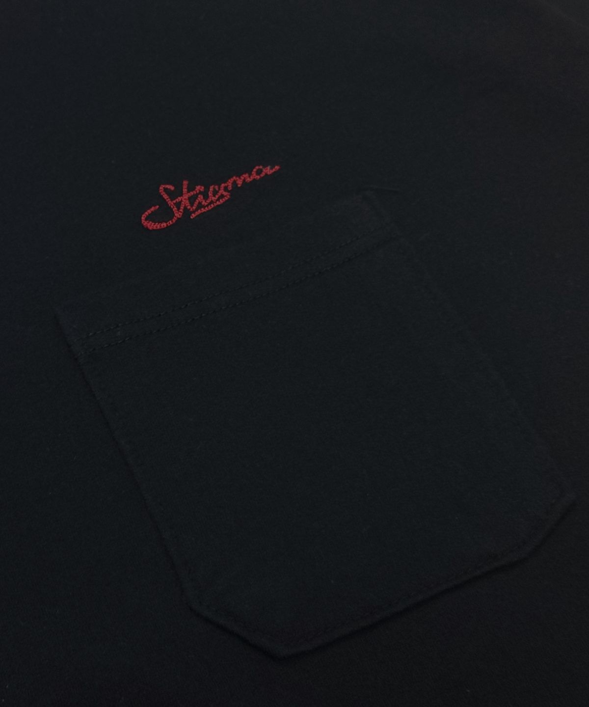 스티그마(STIGMA) SCRT WASHED POCKET T-SHIRTS BLACK