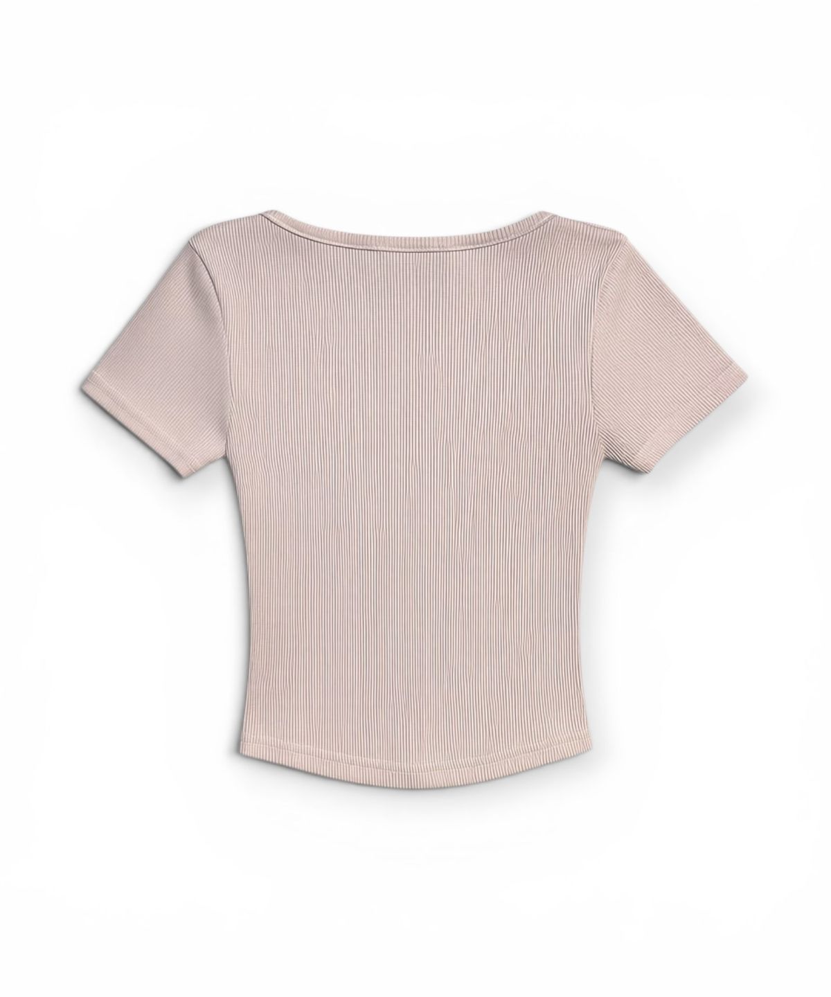 본슬리피(BORN SLIPPY) Frayed Butterfly Square Neck T-shirt (Pink)