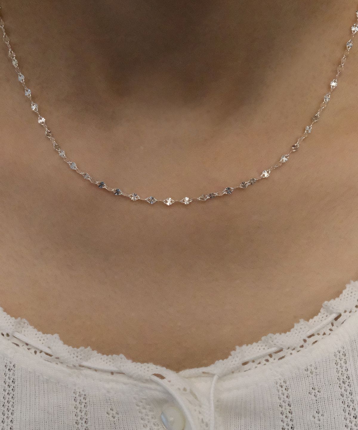 포에트리하우스(POETRYHAUS) PETAL CHAIN LAYERED NECKLACE