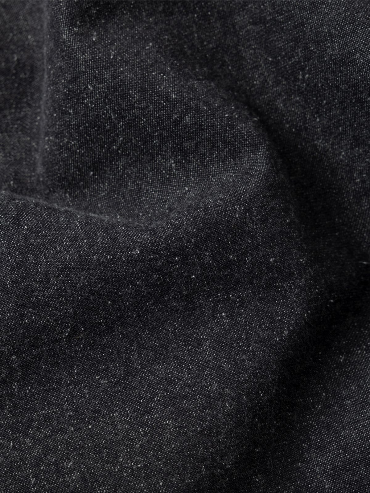 아틀리에 델디오(ATELIER DELDIO) 실크 노일 데님 웨스턴 셔츠 (BLACK)