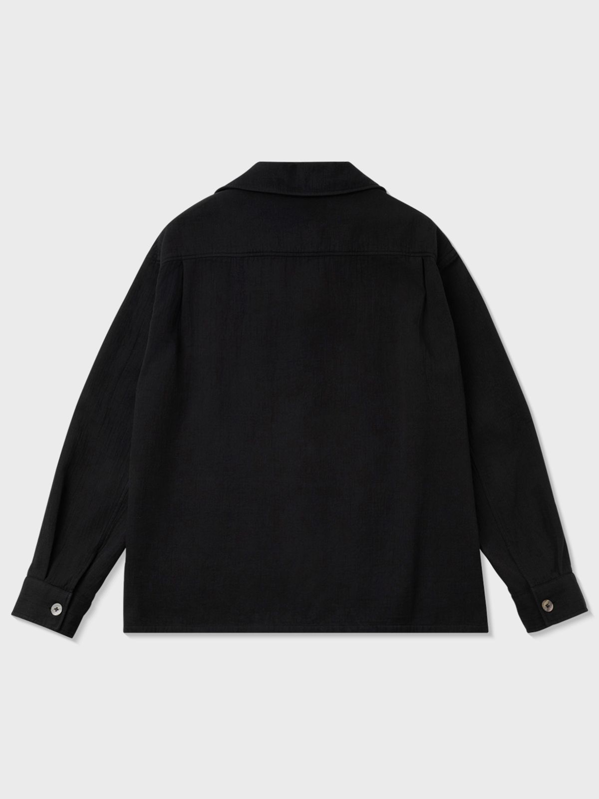 아틀리에 델디오(ATELIER DELDIO) 울 코튼 셔츠 재킷 (BLACK)
