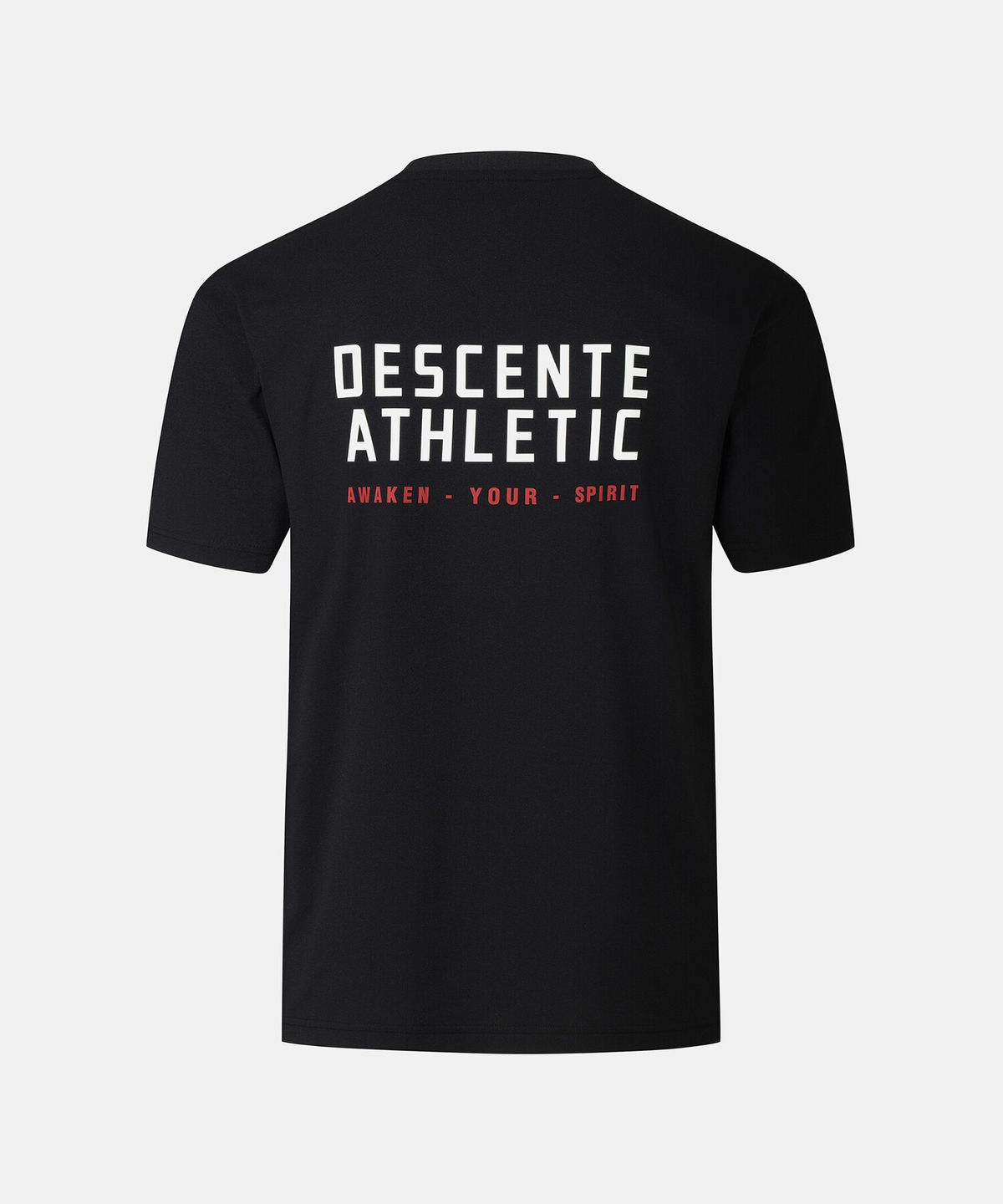 데상트(DESCENTE) 남성 백그래픽 오버핏 반팔 티셔츠 블랙 SR321TTS74