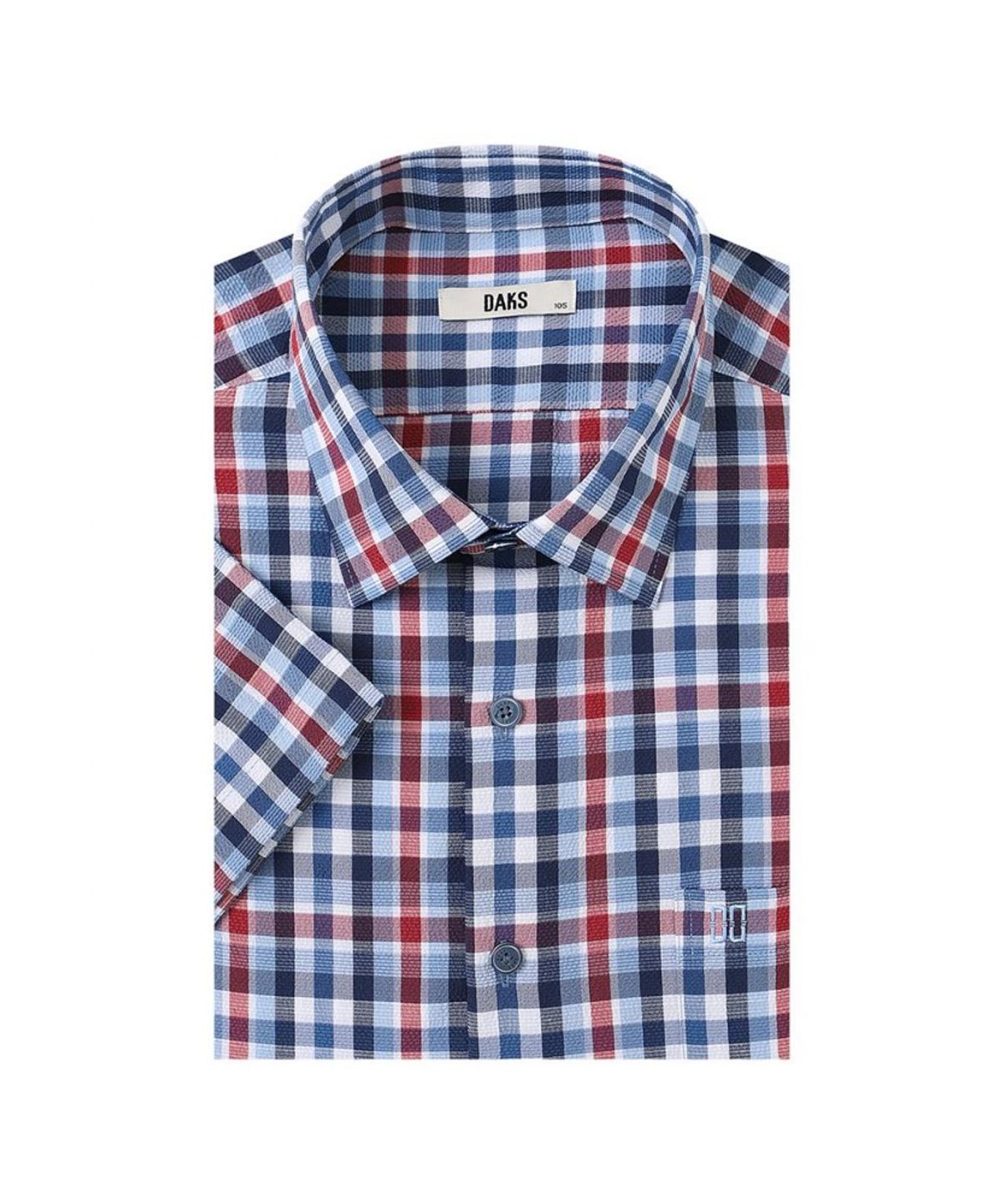 닥스셔츠(DAKS SHIRTS) 노케어 울혼방 스트레치 스몰체크셔츠_DMS3SHCS120N1