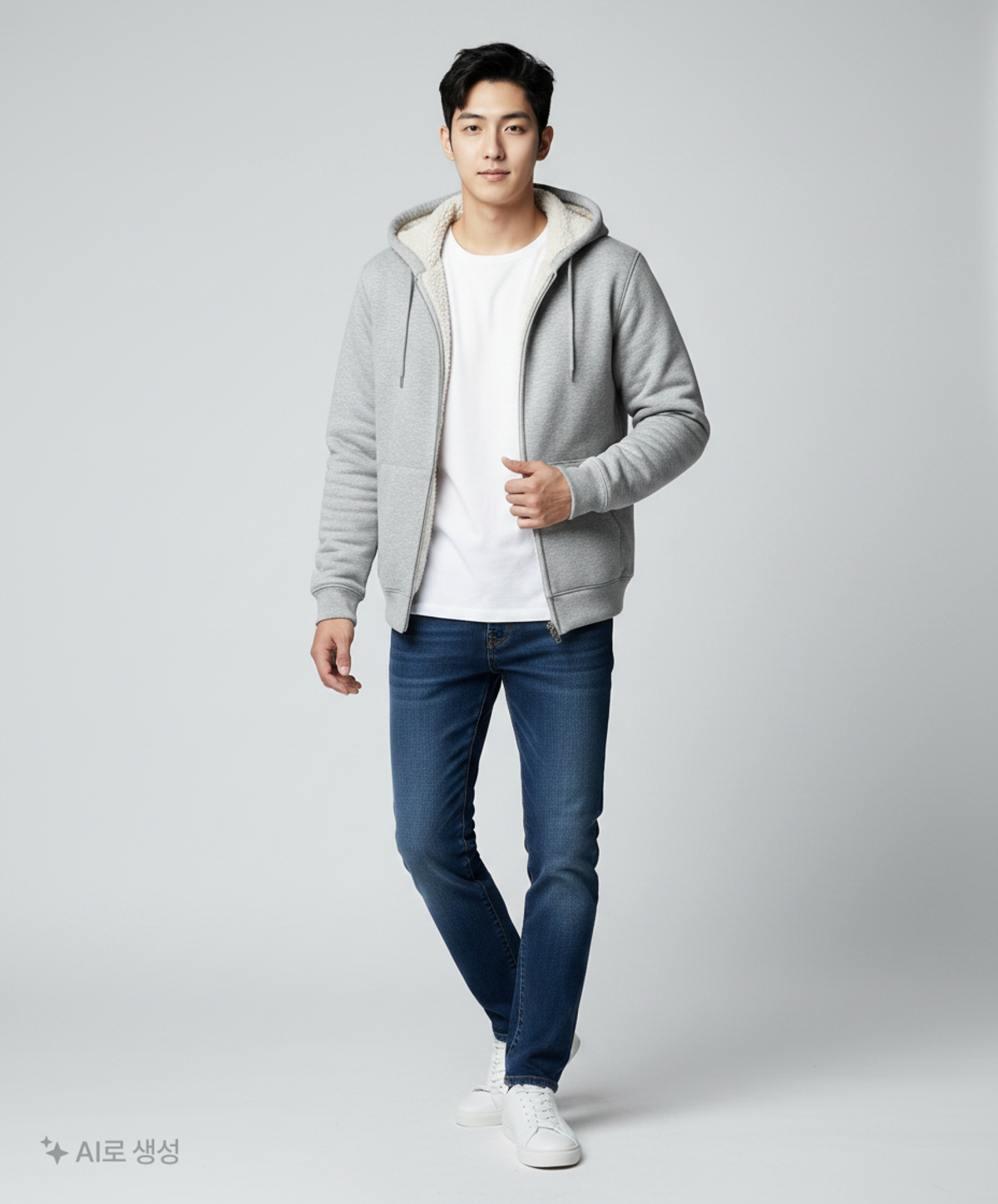 스파오(SPAO) 후드 집업 L