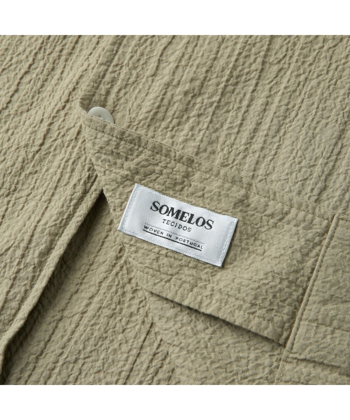 헨리코튼(HENRY COTTONS) [Imported Fabric] 시어서커 오픈 카라 셔츠 (컴포트핏) AHSAM26621KHL